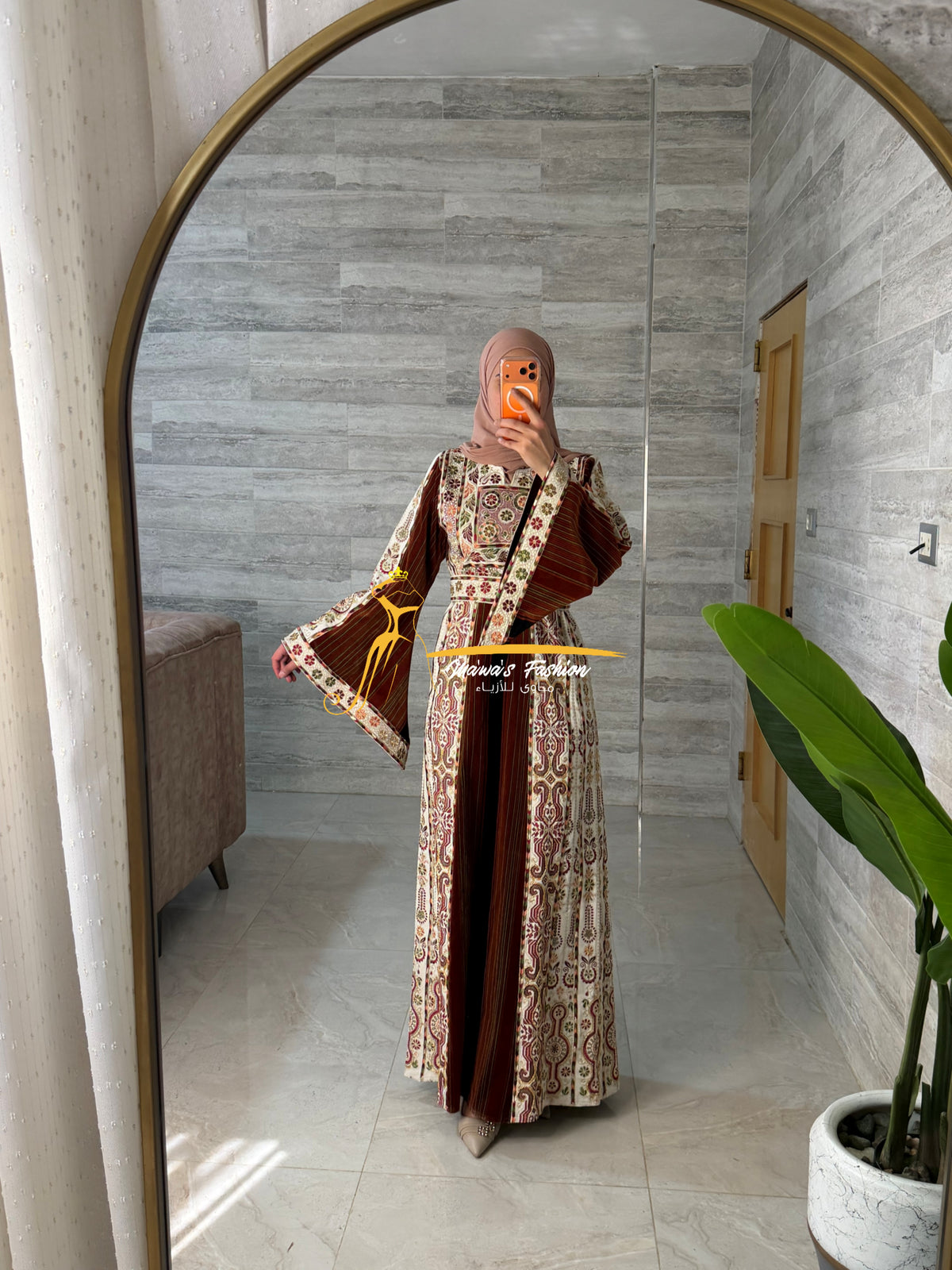 Janna+Nar Triple Stiched thoub Fully hand beaded Stayle GH056A