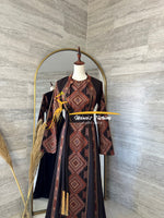 3 piece Kaftan brown