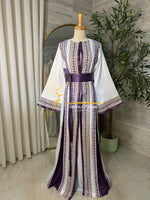 Royal Purple Embroidered Kaftan Style kz221a