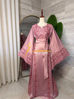 Luxury Mauve Embroidered Thobe - Style Q428I