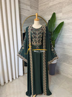 Emerald Green Embroidered Kaftan (2-Piece) Stayle NQ726 B