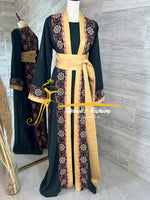 Green 3 piece Kaftan / Bisht belt and underdress included