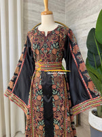 Classic Black Palestinian Thobe – Style MZ326C