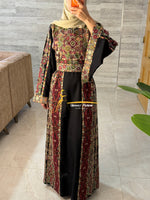 Luxury Black Heritage Embroidered Thobe - Style- GM526A