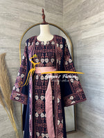 3 piece Kaftan navy blue final sale