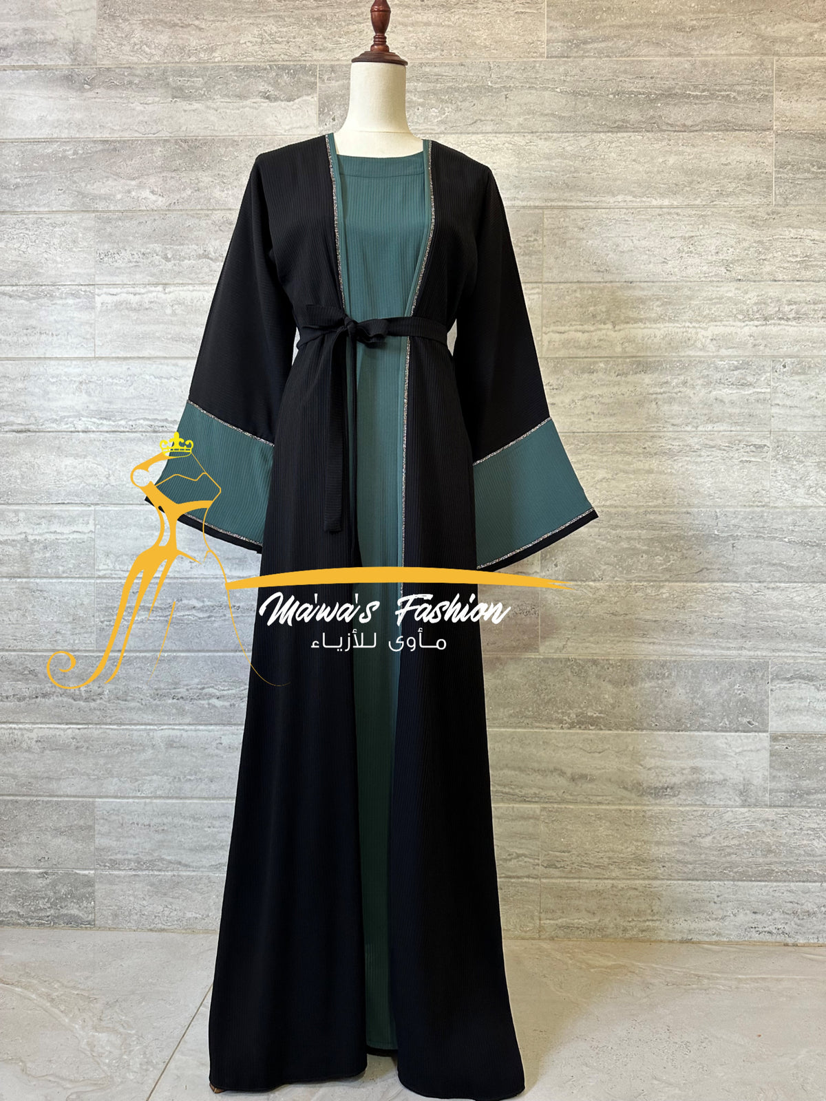 2 piece abaya