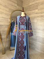 3 piece Kaftan periwinkle blue final sale