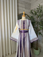 Royal Purple Embroidered Kaftan Style kz221a