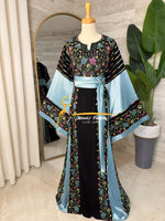 Black & Royal VioletThobe - Style Q126