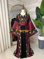 Black &Burdendy Thobe - Style Q126