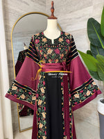 Black &Burdendy Thobe - Style Q126