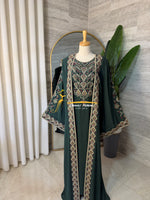 Emerald Green Embroidered Kaftan (2-Piece) Stayle NQ726 B
