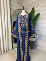 Navy Blue Embroidered Kaftan (2-Piece) Stayle NQ726 D