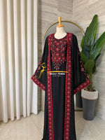 Black & Red Embroidered Kaftan (2-Piece) Stayle NQ726 F