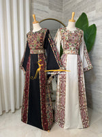 Luxury Beige Heritage Embroidered Thobe - Style- GM526B