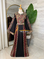 Luxury Black Heritage Embroidered Thobe - Style- GM526A