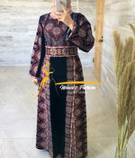 Navy blue velvet thobe