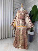 Champagne Beige Palestinian Thobe – Style MZ326B