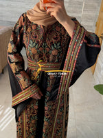 Classic Black Palestinian Thobe – Style MZ326C