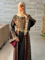 Luxury Black Heritage Embroidered Thobe - Style- GM526A