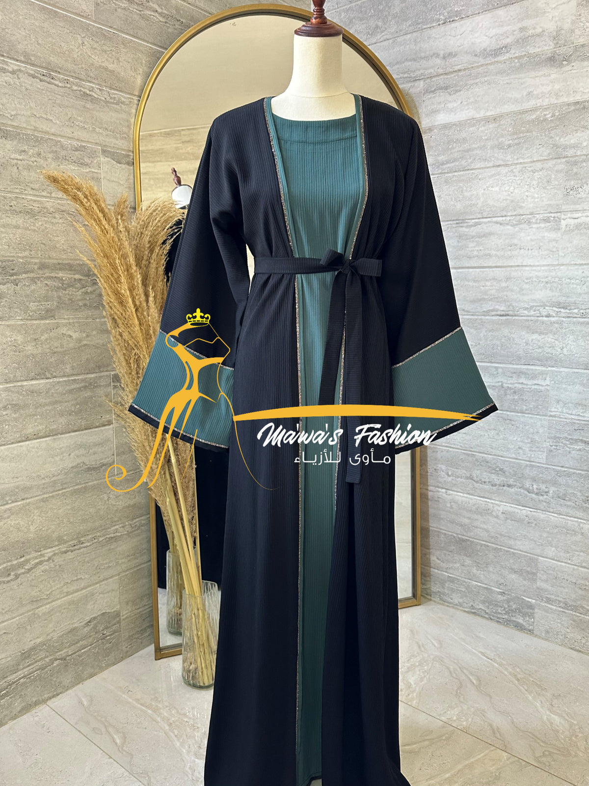 2 piece abaya